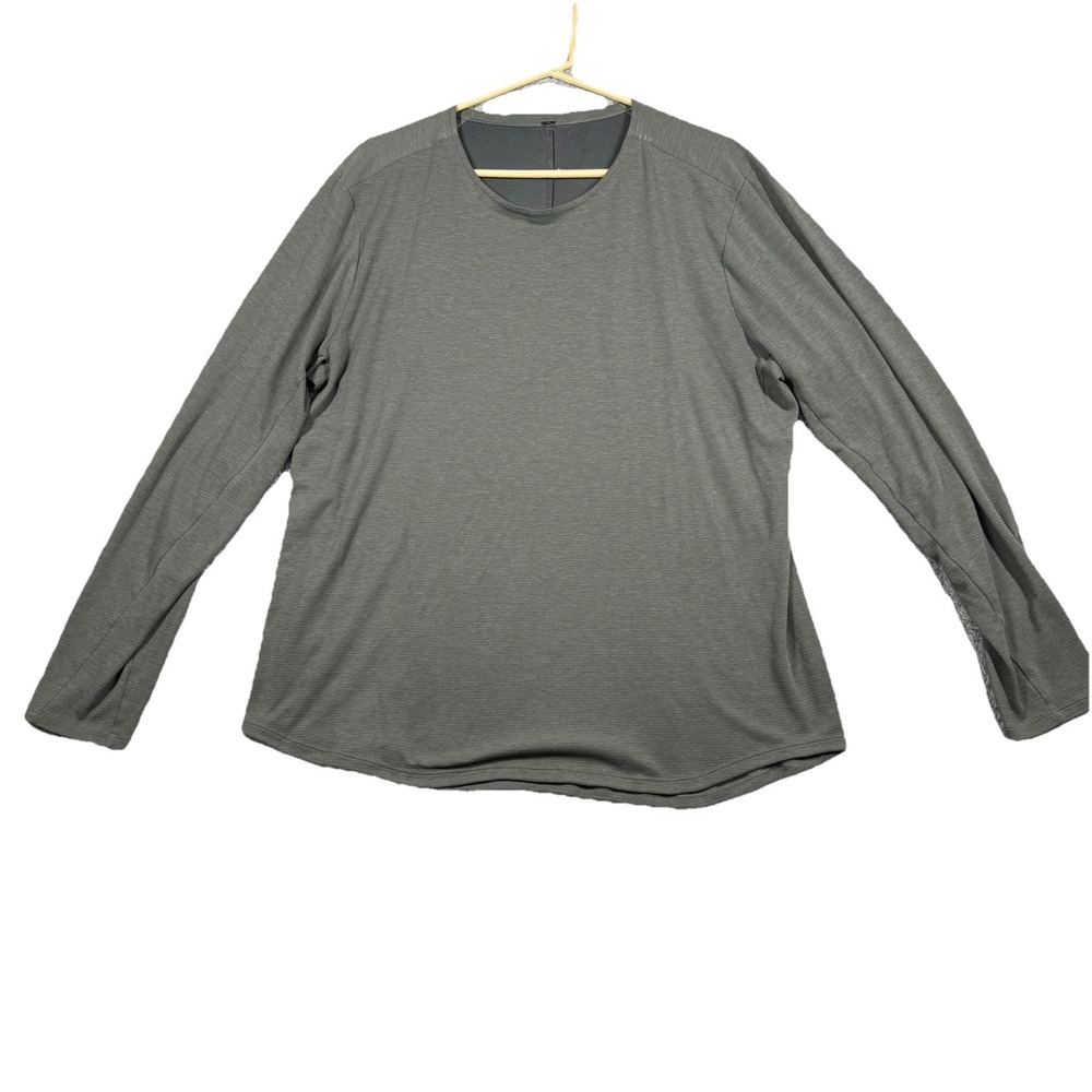 Lululemon T‎ Shirt Mens Green Long Sleeve Athletic